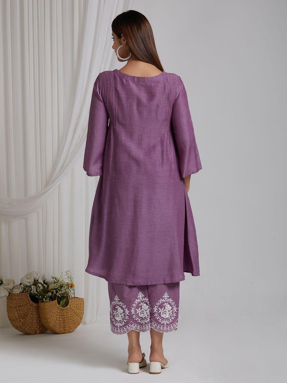 Women's Cotton Embroidered Straight Kurta & Pant With Dupatta Set
